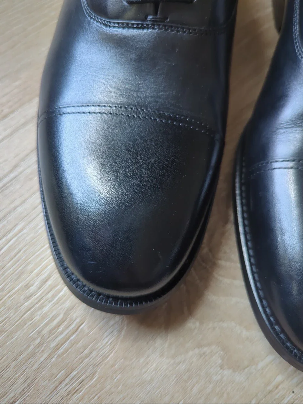 Brooks Brothers Men Dress Shoes Cassel Cap Toe Oxford Black Ortholite 12